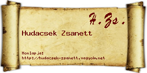 Hudacsek Zsanett névjegykártya